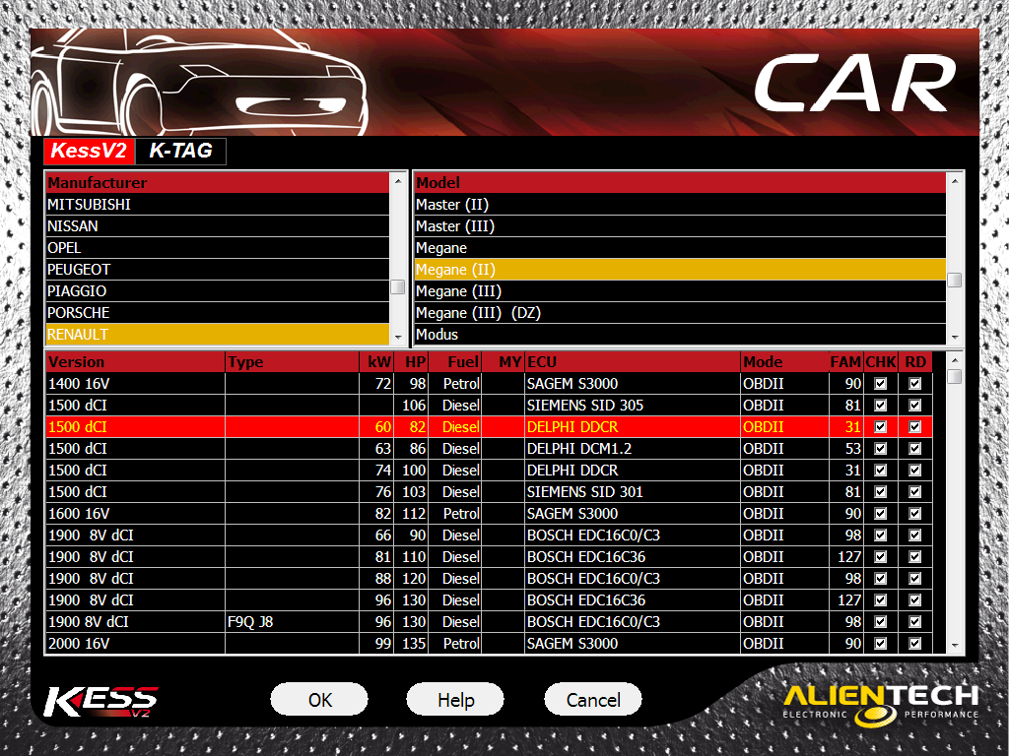 8200393109 8200429131 DDCR Renault Megane 1.5dci ORI+noMAF kess maps OBD.rar
